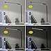 Deckey Folding LED Desk Lamp, Eye-caring Dimmable Office Table Light, 6W Touch Control Night Reading Lamps, Black