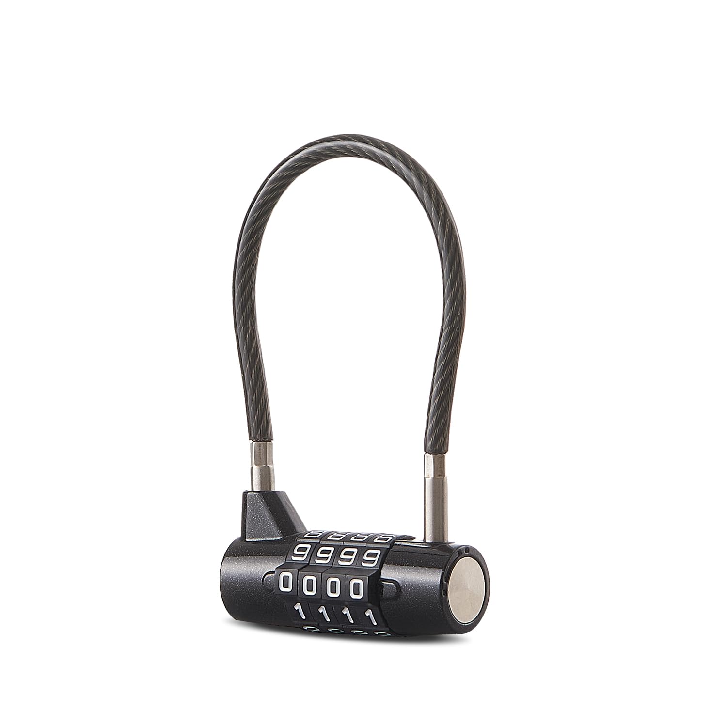Photo 1 of EASTDEER Combination Lock Cable Lock 4 Digits Cabinet Lock with 7" Durable Cable Ideal for lockers, Gym, gate, Fence, Toolbox, case, hasp Storage and Outdoor?21? (8")