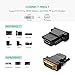 UGREEN High Speed HDMI Female to DVI 24+1 DVI-D Male Adapter Gold Plated Support 1080P for HDTV, Plasma, DVD and Projector