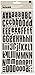 American Crafts Thickers Fabric Chipboard Letter Stickers, Doll Black