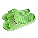 Jiyaru Women Anti-skidding Slipper Beach Pool Shoes Flip Flops Green US 8