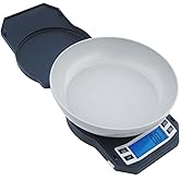 American Weigh Scales Precision Digital Kitchen Weight Scale, Food Measuring Scale with Bowl 3kg x 0.1g (Black), LB-3000