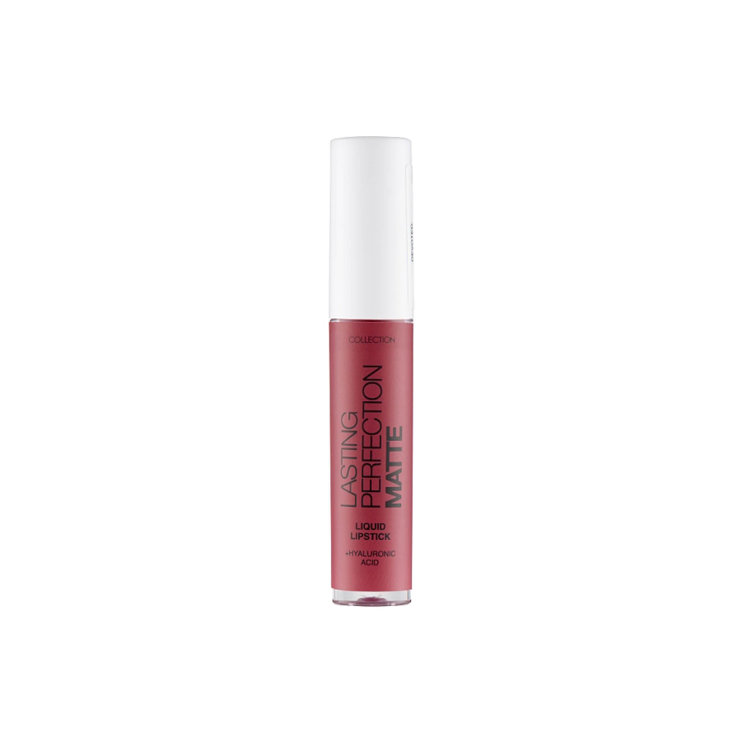 Collection Cosmetics Lasting Perfection Matte Liquid Lipstick, Moisturising, Transfer-Proof, 3.5ml, Devoted