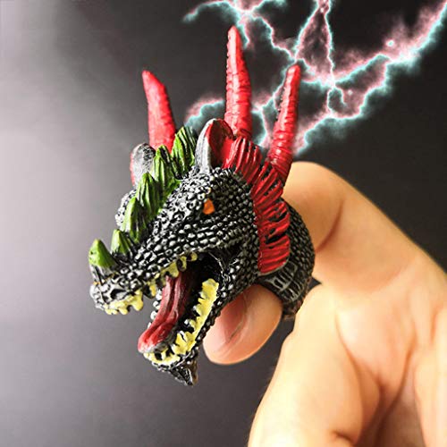 Dinosaur Dino Fossil Rings Party Favors Decoration Supplies Finger Toys for Kids Boys Girls Christmas Birthday Gifts 12Pcs
