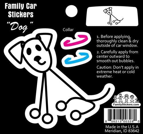 Color Stick Drawing Dog Sticker