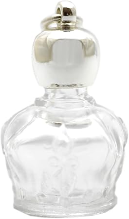 Amazon ミニ香水瓶 アロマペンダントトップ 王冠型 透明 1ml シルバー 穴あきキャップ パッキン付属 アロマペンダント アロマディフューザー アロマバーナー Amazon ミニ香水瓶 アロマペンダントトップ 王冠型 透明 1ml シルバー 穴あきキャップ パッキン付属 アロマペンダント アロマディフューザー アロマバーナー