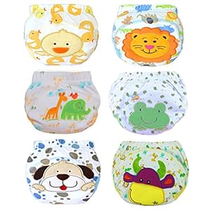 JT-Amigo Set van 6 baby-jongens leerluiers trainingsbroeken ondergoed om schoon te maken