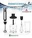 KOIOS HB-2050 Immersion Blender Setting 6-Speed Includes 500mL Food Processor, 600mL Mixing Beaker and Whisk Attachment, Matte Black