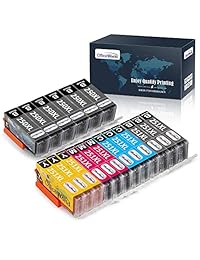 Office World cartucho de tinta compatible de reemplazo para PGI-250XL CLI-251XL, compatible con PIXMA MX922 MG7520 MG5520 MG5420 MG7120 MG6320 MG6620 IP8720 MG5620, Negro