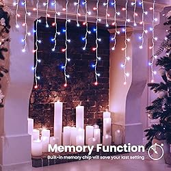 Christmas Icicle Lights, 29.5ft 360 LED Icicle