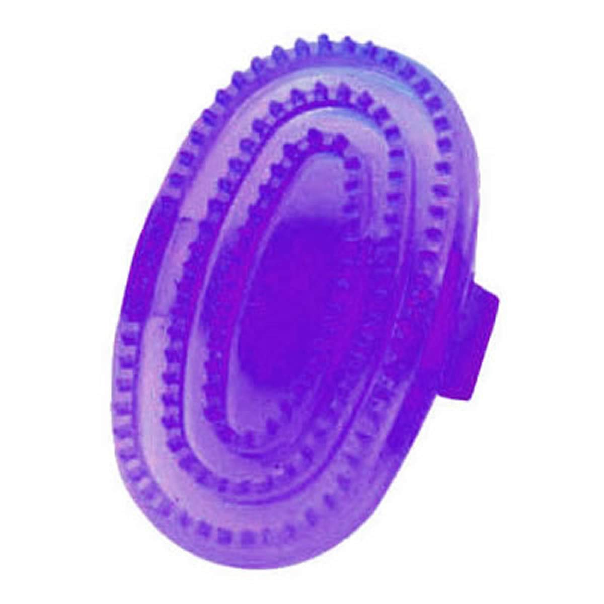 LINCOLN Synthetic Rubber Curry Comb, Purple, Large