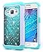 Galaxy Express 3 Case, Galaxy Luna Case, J1 2016 / Galaxy Amp 2 Case, NageBee [Hybrid Protective] Armor Soft Silicone Cover with [Studded Rhinestone Bling] Design Diamond Hard Case - Plum