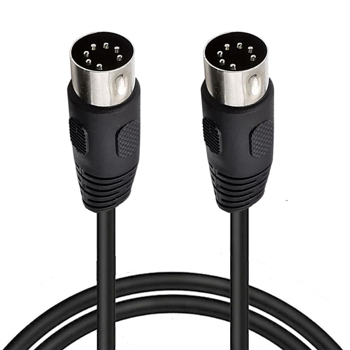 HTGuoji 7 Pin DIN Cable, Din 7 Pin Male to Male Professional Premium Controller Interface Audio Cable for Bang & Olufsen, Naim, Quad Stereo Systems (1 Meter)