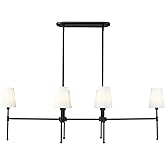 ML Lighting 16506-MB Adorra 48" Wide 6-Light Chandelier - Matte Black