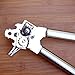 Vanika Stainless Steel Can Opener with Carbon Steel Blade and Can Strainer