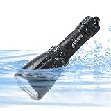 LED Flashlight, ZENBRE LB3 High Powered Flashlight, Portable Outdoor Water Resistant Torch with 3 Mode Flashlight (Black)