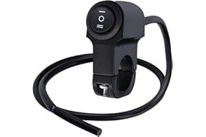 Handlebar Button Switch Motorcycle Handlebar Headlight Switch Aluminum Alloy Three-Position 12V Waterproof Switch Fog Spotlig