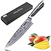 Professional Chef Knife, 8 inch Chef Knife, High Carbon German Steel Blade with Comfortable Ergonomic Handle, Anti Rust and Wear Resistant, Suitable for Restaurant and Home Kitchen-Kitchen Emperor