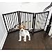 WELLAND Wood Freestanding Pet Gate Espresso, 54-Inch Width, 30-Inch Height (No Support Feet)