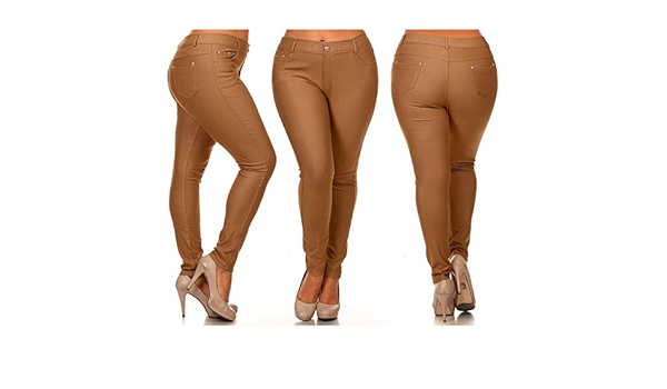 womens plus size khaki jeggings