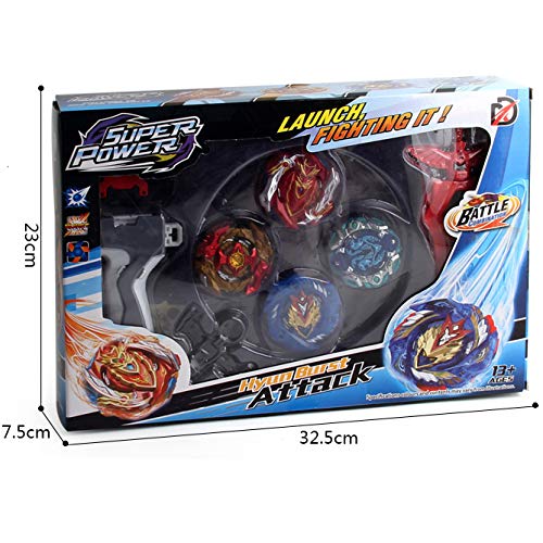 Bey Battle Burst God Evolution Battling Top B-127 CHO-Z Valkyrie / Valtryek,B-128 01 CHO Z SPRIGGAN,B-128-02 CHO-Z ORB EGIS.Ω.Qs,B-129 CHO-Z Achilles.00.Dm with Launcher Grip and Stadium Battle Set