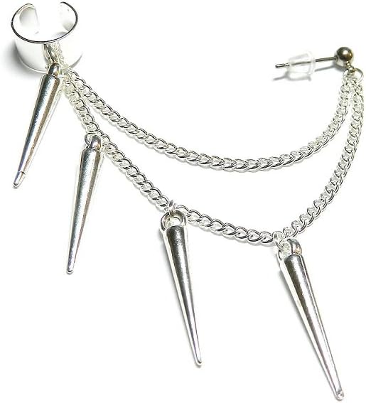Spikes Single Chain Ear Cuff Earring