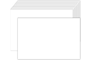 100 Pack White Blank Index Cards 4x6 Thick Paper, Goefun 80lb Heavyweight CardStock Unlined Notecards for Post Cards, Photo Paper, Recipe Cards