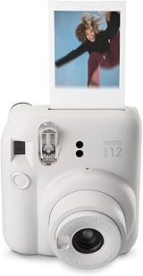 INSTAX Fujifilm Instax Mini 12 Camera Clay White with 40 Shot Film Pack view 5