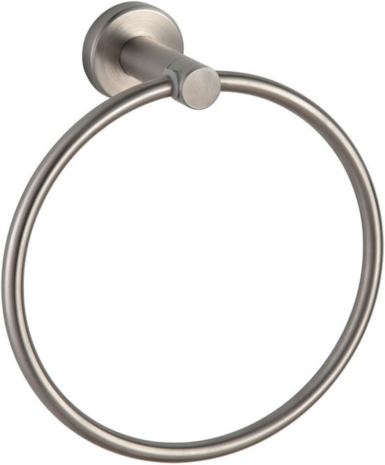 CRACCOSPA Bathroom Lavatory Towel Ring SUS304 Stainless steel Wall Mount Brushed Nickel (TR2)