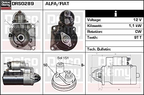 delco-remy Starter drs0289 (Bosch 0001137001, 0986024020)
