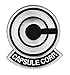 IO Anime Dragonball Z Capsule Corp. Embroidered Cosplay Patch (White on Black)
