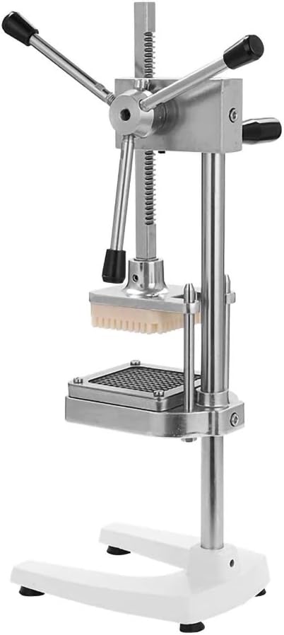 HHFZH Food Chopper, Vertical Manual French Fries Potato Strip Cutting Machine Potato Cucumber Taro Cutters Vegetable Slicer with 3 Blades