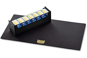 Dragon Shield Card Deck Box and Playmat – Magic Carpet Black 500CT - Durable and Sturdy TCG, OCG Card Storage – Compatible with Pokemon Yugioh Commander and MTG Magic: The Gathering Cards