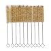 Test Tube Cleaning Brush 25mm Dia. Tan Bristles Radial Tip 11inch Length Tube Wash Cleaning Brush for Lab Set Chemistry, 15 Pack (9.4inch)