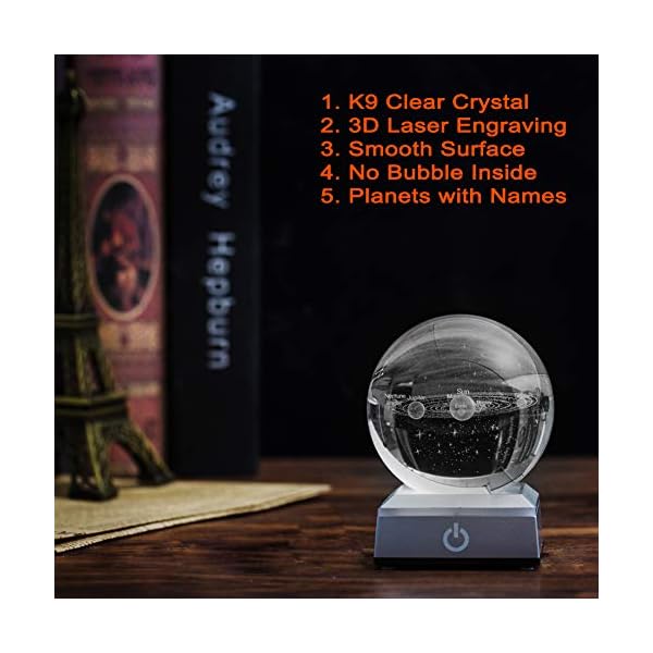 Erwei International Solar System Crystal Ball 80mm 315