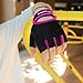 dopobo Workout Gloves, Weight Lifting Gloves: Women Half Finger Gym Glove for Weightlifting, Pull Up, Dumbbell, Powerlifting, Fitness Exercise, Climbing, Cycling