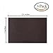 6 Pieces Leather Patch, Adhesive Backing Leather seat Patch for Repair Sofa, Car Seat, Jackets, Handbag, 13 by 7 Inch, Dark Brown