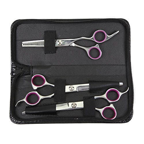 ColorPet-Curved-Scissor-Set-Perfect-For-Pet-Grooming-Durable-Stainless-Steel-Provided-With-Pouch-Comfortable-Functional-And-Very-Ergonomic