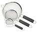 Bellemain Stainless Steel Fine Mesh Strainers, Set of 3 Graduated Sizes with Comfortable Non Slip Handles