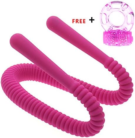 Silicone Oral Enhancing Hands Free Spreader Labia Wand Massager