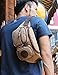 Muzee Mens Canvas Waist Pack Running Sling Backpack Crossbody Bag Fanny Packs