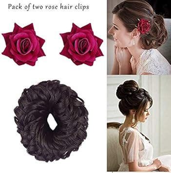 Buy Aairaa Combo Of Hair Accessories Juda Band With Hair Clip Bun