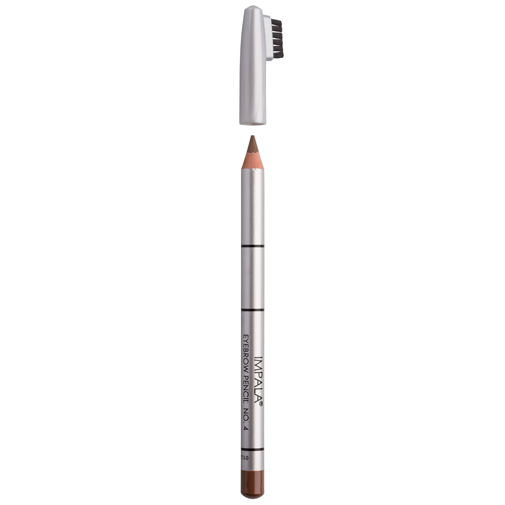 IMPALA | Brow Pencil with Brush Cinnamon Color No. 04 | Achieve Perfect Brows, Tattoo Effect | Full, Natural, and Brow Lamination Effect | Natural and Long-Lasting Makeup