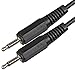 3.5mm 1/8 Male Mini Plug to Male Mini Plug monaural Mono Audio Cable 2 Pack