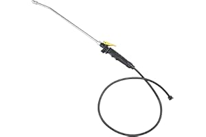 VANPET Replacement Sprayer Wand for Ryobi，Stainless Steel Sprayer Wand with Adjustable Nozzle，Trigger Wand & Hose for Ryobi P2803 Sprayer (With Hose)