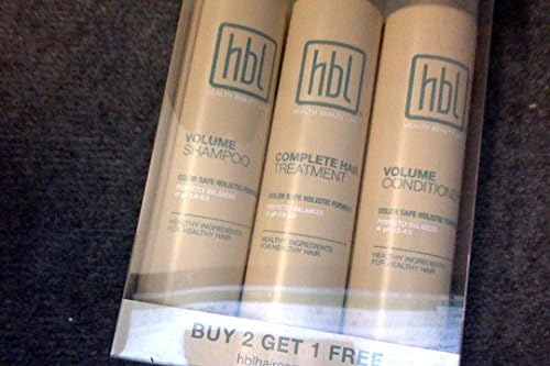HBL Volume Shampoo 10.1 Fl.oz. + Volume Conditioner 10.1 fl.oz + Complete Hair Treatment 10.1fl.oz