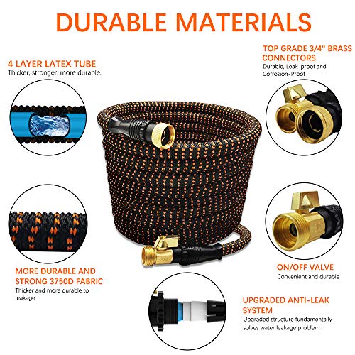 XBUTY 50FT Garden Hose Expandable 2021 Upgraded Water Hose With