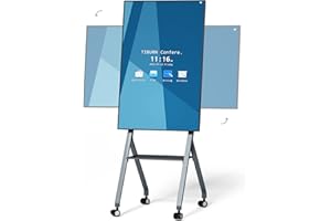 Smart Board, TIBURN FLIP HUB 55" S1 4K UHD Smart Whiteboard, Rotating Adaptive Nano Capacitive Smartboard, All-in-One Digital Whiteboard for Home and Businesses (Includes Movable Rotatable Stand)