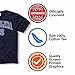 Campus Colors North Carolina Tar Heels Adult Arch & Logo Soft Style Gameday T-Shirt - Navy, Medium