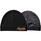 IRUNVEN Satin-Lined Skull Cap &ndash; Premium Satin Interior for Hair Protection, Breathable Stretch Fit